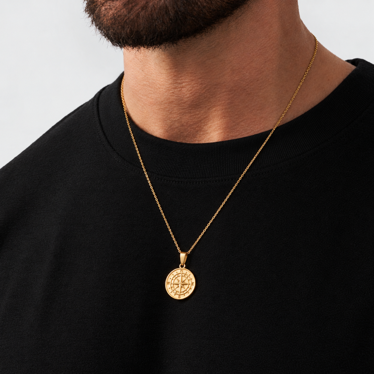 COMPASS PENDENT (18K GOLD)