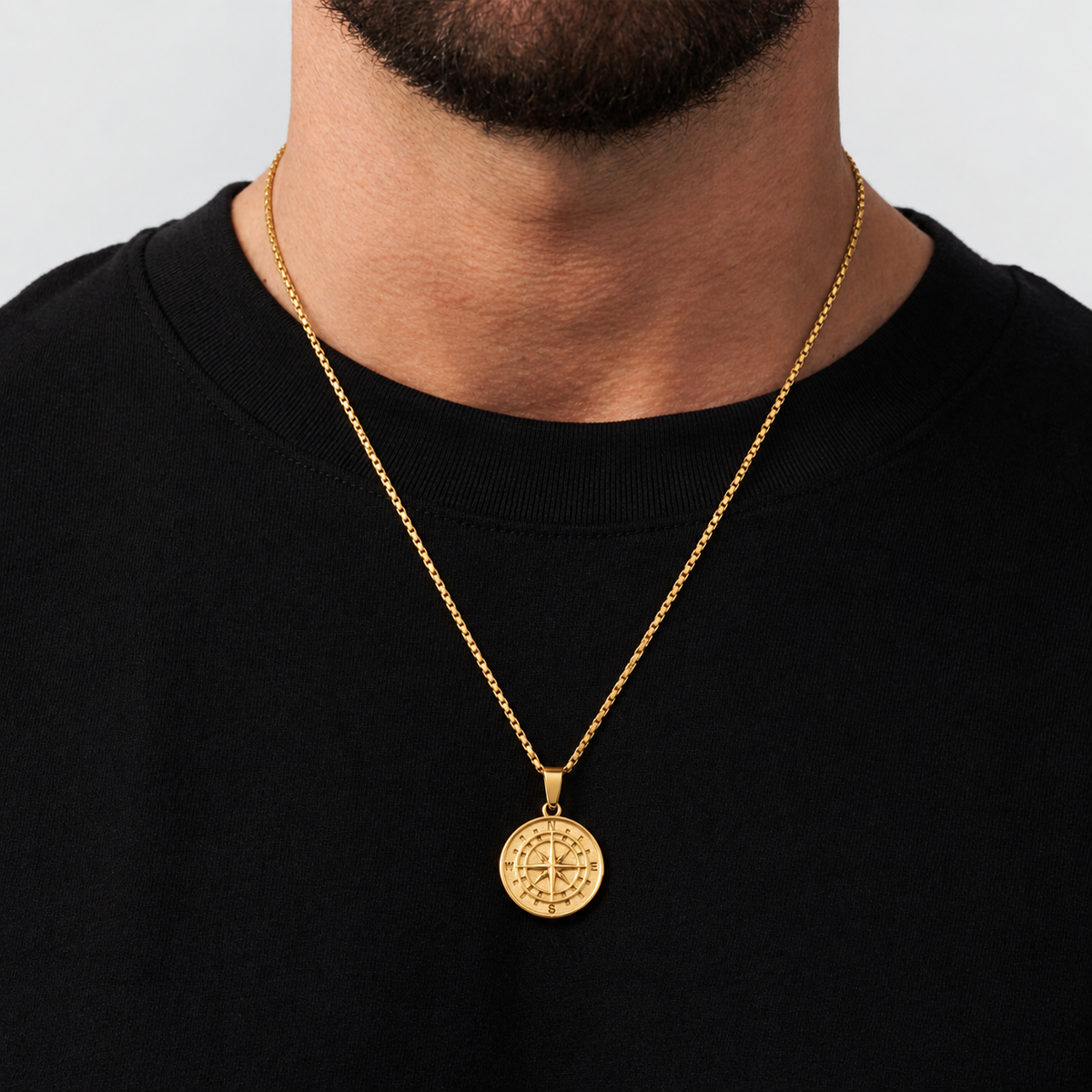 COMPASS PENDENT (18K GOLD)